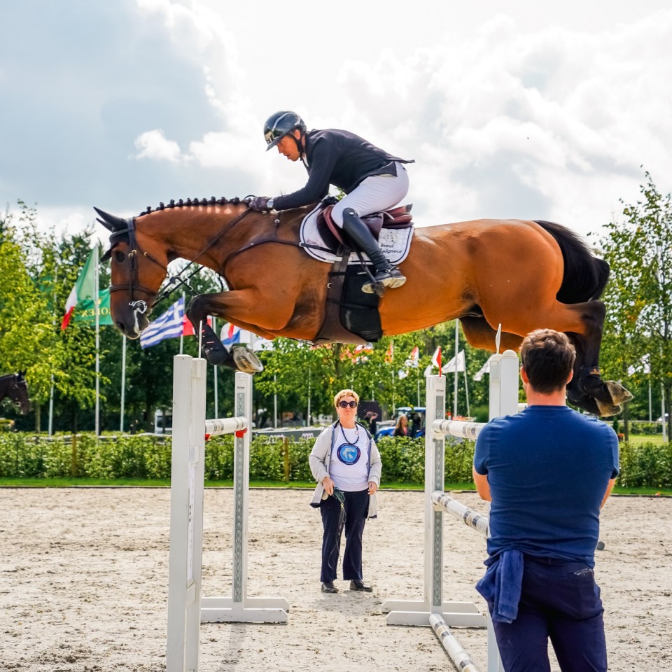 Rik Hemeryck au paddock avec Inouï du Seigneur (© Stephex Masters)