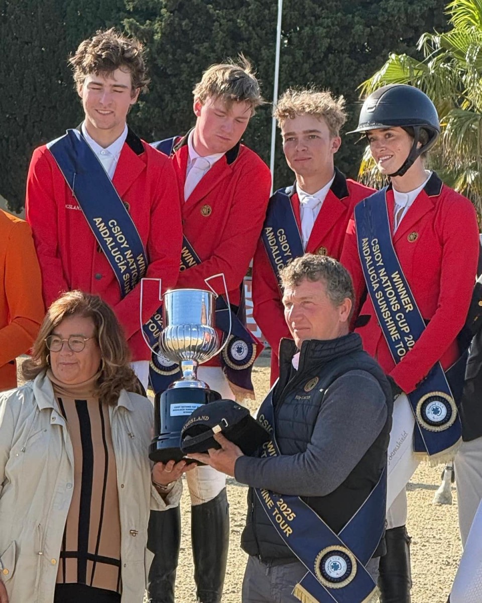 L'équipe young riders belge à Vejer