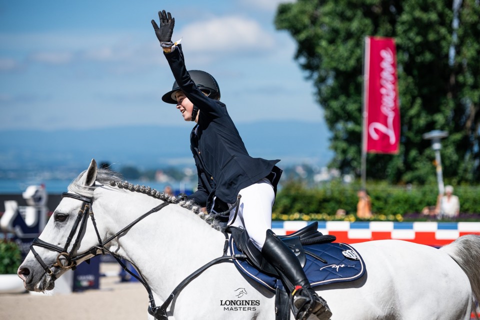 Louise Ameeuw lors du Longines Masters à Lausanne (Photo : Longines Masters)