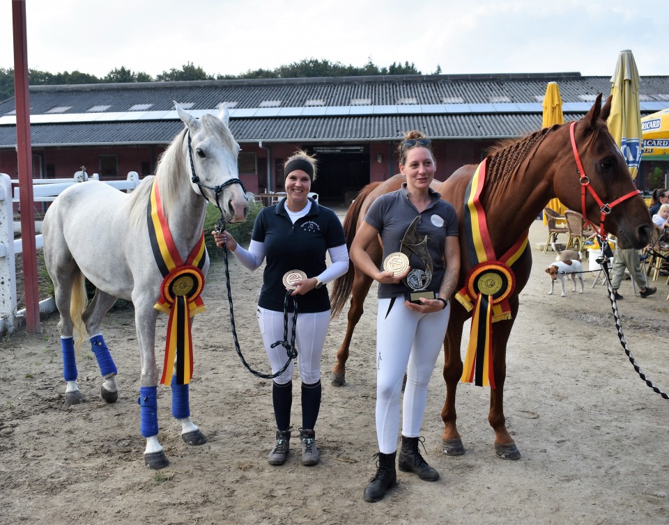Podium du Championnat de Belgique des Jeunes Chevaux de 6 ans d'endurance
