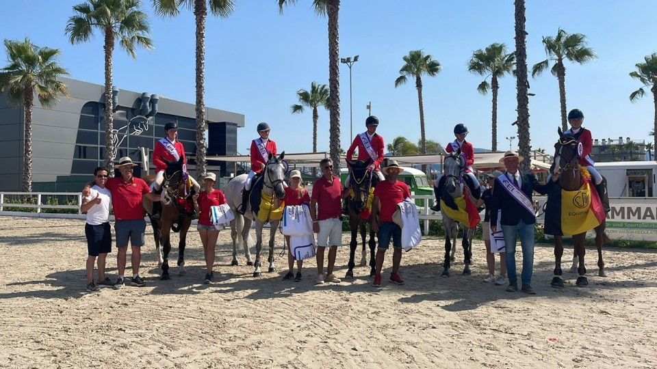 Les Champions d'Europe Juniors de saut d'obstacles à Oliva 2022 @Equibel