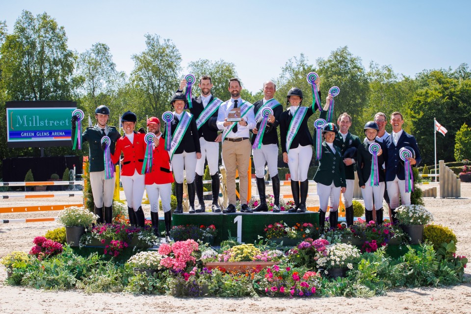 Podium de la Coupe des Nations de Concours Complet à Millstreet @FEI