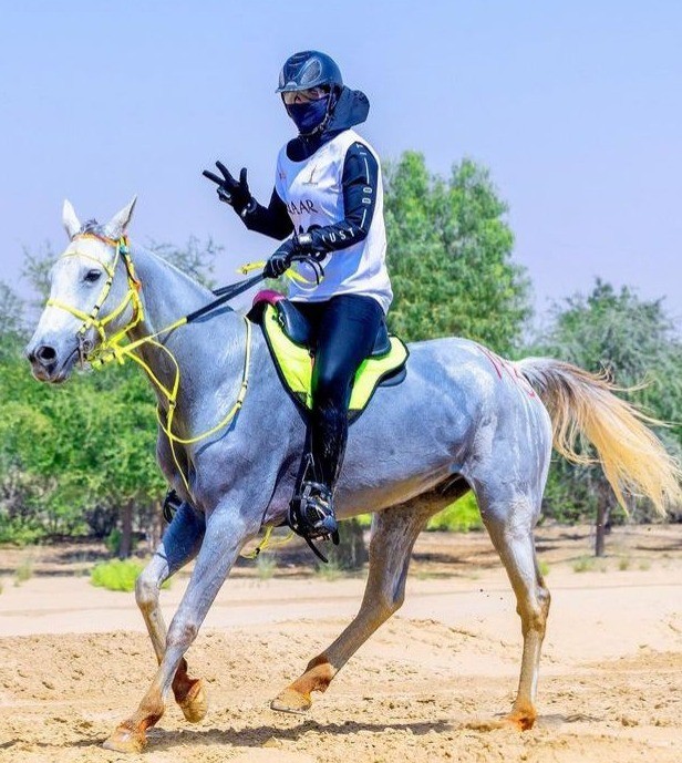 Dune White avec Saidd de Fignols sur la Maktoum Cup 160 km @Facebook PA