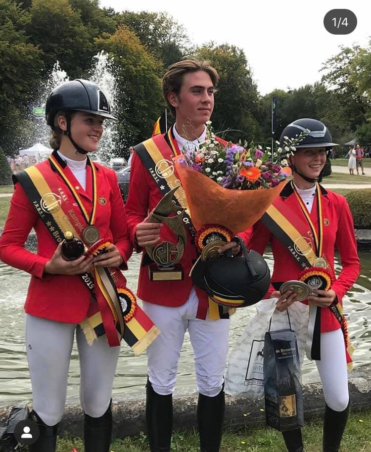 Podium Ch Belgique Juniors Concours Complet Waregem