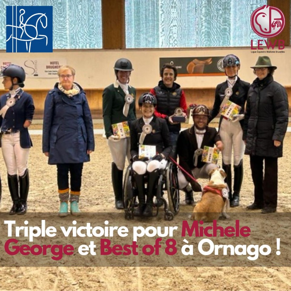 Equipe belge de para-dressage à Ornago - mars 2024 @ Equibel Wendy Laeremans