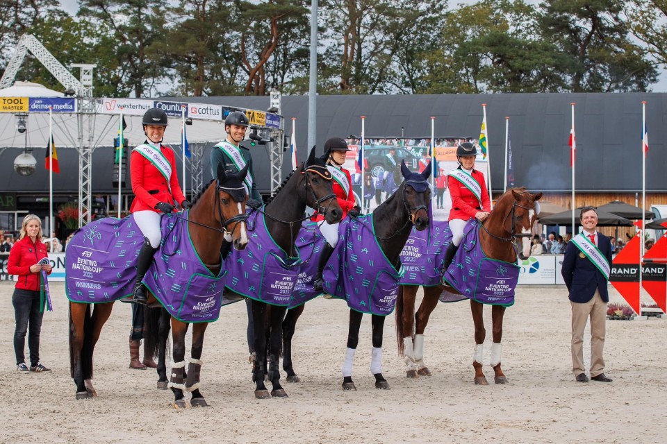 Victoire de l'équipe belge au ranking final de la Coupe des Nations de concours complet @Equifans