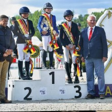 Le podium du championnat de Belgique scolaires 2022