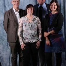 Benoit Debrus, Charline Catoul, Philippe Maquet (membres de la commission) et Florence Hennuy (c) Events Photo Service