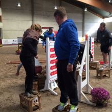 Parcours d'obstacles sur casiers