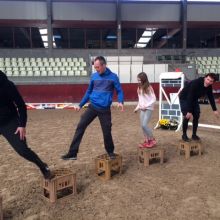 Parcours d'obstacles sur casiers