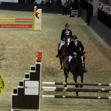 Parcours Ophélie de Favitski (cavalière non-voyante) avec Damien Plume