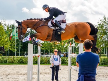 Rik Hemeryck au paddock avec Inouï du Seigneur (© Stephex Masters)