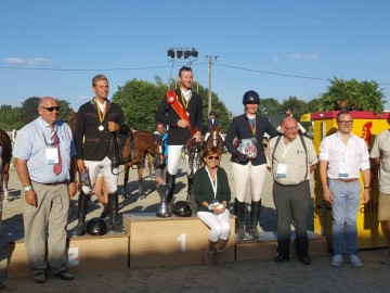 Le podium de la Coupe de Wallonie seniors