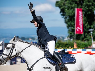 Louise Ameeuw lors du Longines Masters à Lausanne (Photo : Longines Masters)