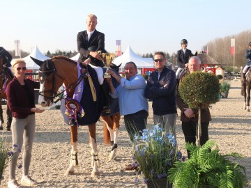 Jérôme Guéry et Grand Cru victorieux au GP de Lier (mars 2017) - Horseman (c)