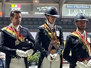 Larissa Pauluis et Flambeau - Podium Ch de Belgique Seniors Lier 2021 @Facebook Larissa Pauluis