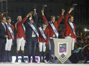 Podium Finale FEI Nations Cup Barcelone (c) FEI