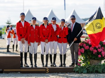 L'équipe belge young riders (© Hippo Foto Stefan Lafrentz)