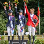 Le podium individuel young riders (© FEI/Riesenbeck International)