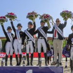 L'équipe belge gagnante de la Coupe des nations (© FEI/ Hippo Foto)