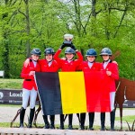 L'équipe belge children avec Kate Stalpaert et Nathan Van Dijck