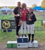 Podium du Championnat de Belgique Senior d'Endurance 2024 Zutendaal: 1ère Karin Boulanger - 2ème Nicolas Willems - 3ème Laura Lenges