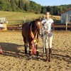 Véronique Janssens et Marhabaan cg - Champion de Belgique des Jeunes Chevaux de 6 ans - Lamorteau @Facebook Christiane Gabriel